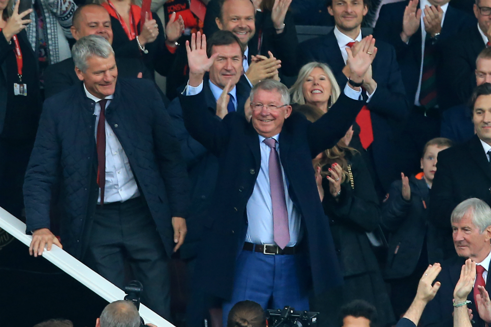 Ferguson regresó a Old Trafford tras recuperarse de una hemorragia cerebral