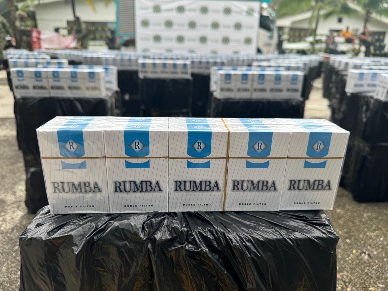 Cigarrillos de contrabando marca Rumba