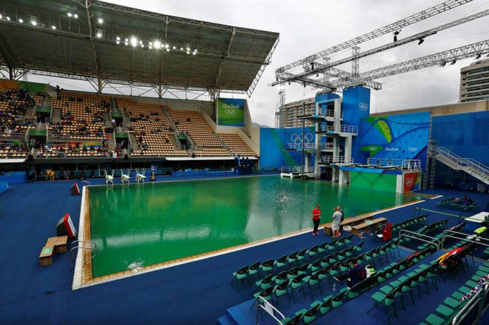 Así se ven las piscinas olímpicas de Río que despertaron temor en deportistas