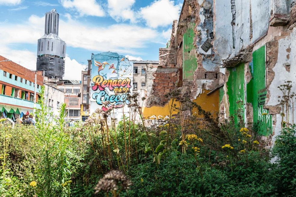 Desaparecidos en el centro de Bogotá, homenajeados con un mural en el antiguo Bronx