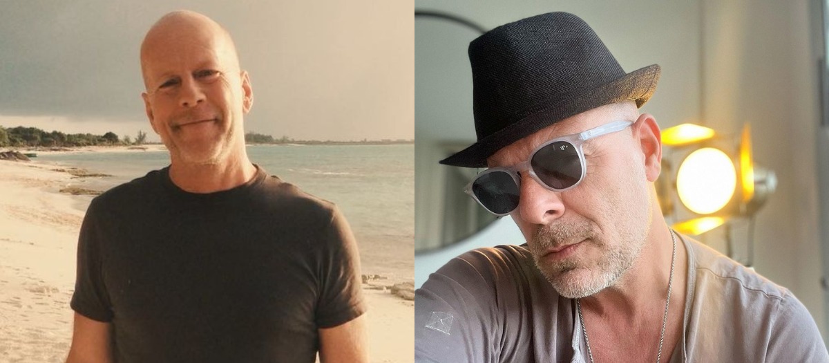 Seguidores creen que el doble de Bruce Willis también tiene demencia. Le escriben