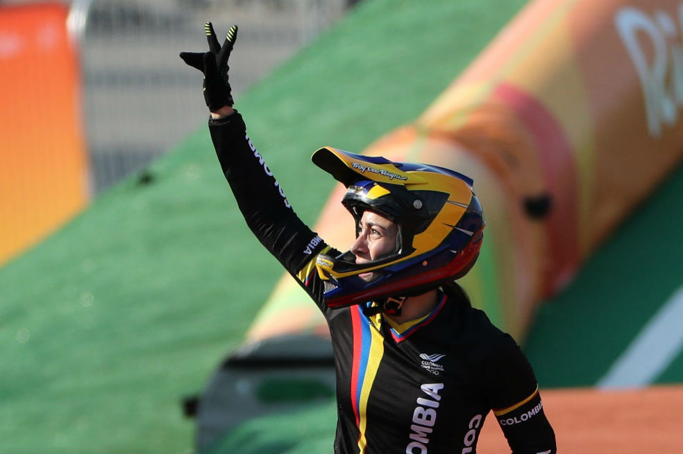 Mariana Pajón sufrió una aparatosa caída en la Copa Mundo de BMX