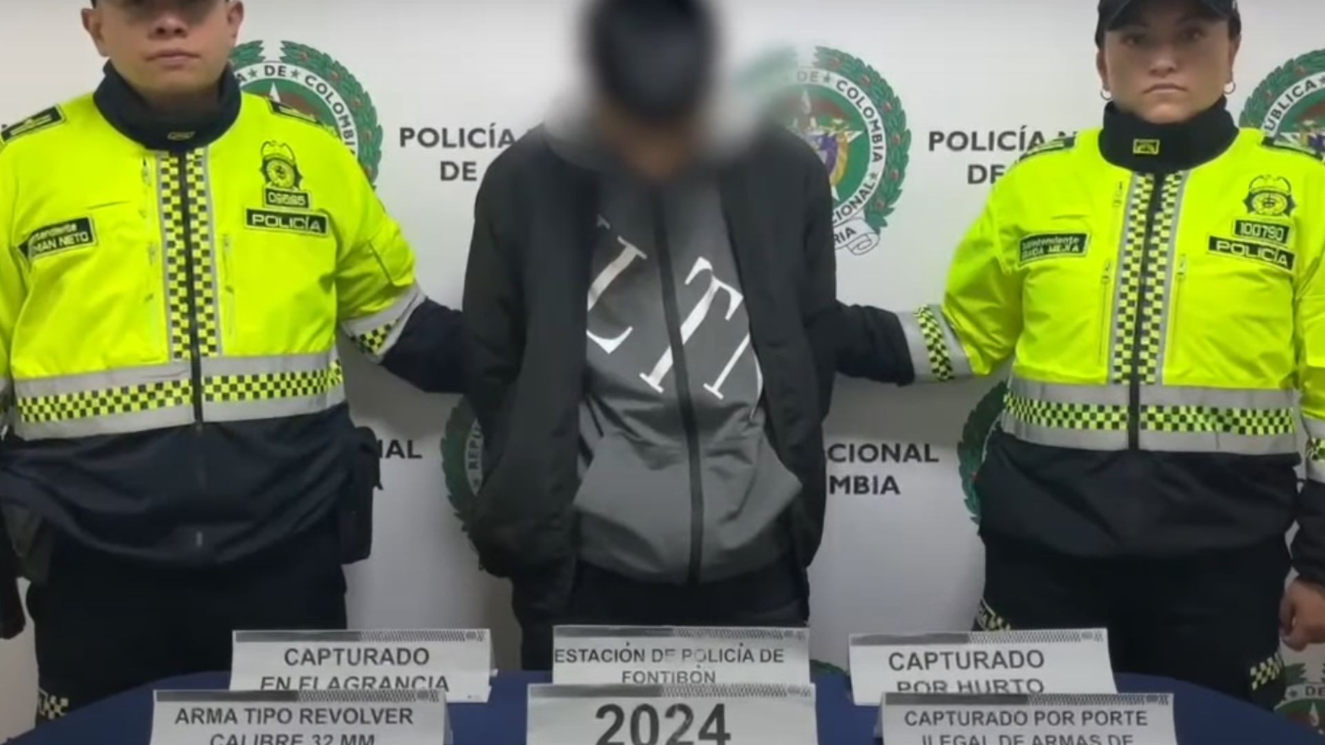 Policía persiguió y capturó a un delincuente que había robado una camioneta