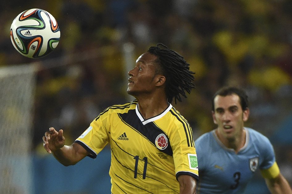 Juan Guillermo Cuadrado, líder en asistencias de Brasil 2014