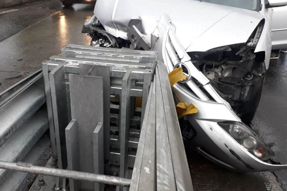 Múltiples choques ocasionan caos vehicular en la Autopista Norte