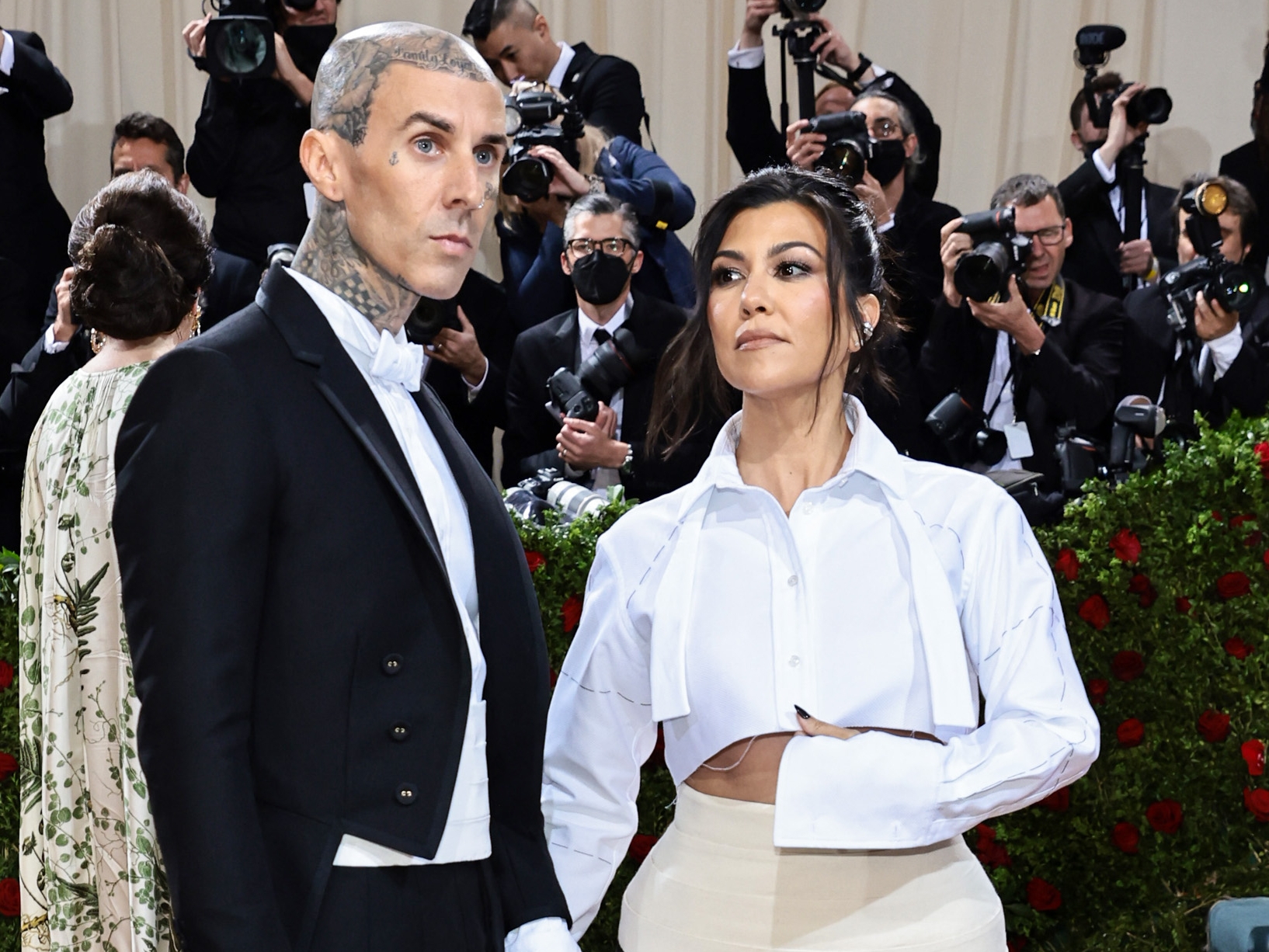 Kourtney Kardashian no se ha separado del lado de Travis Barker en el hospital