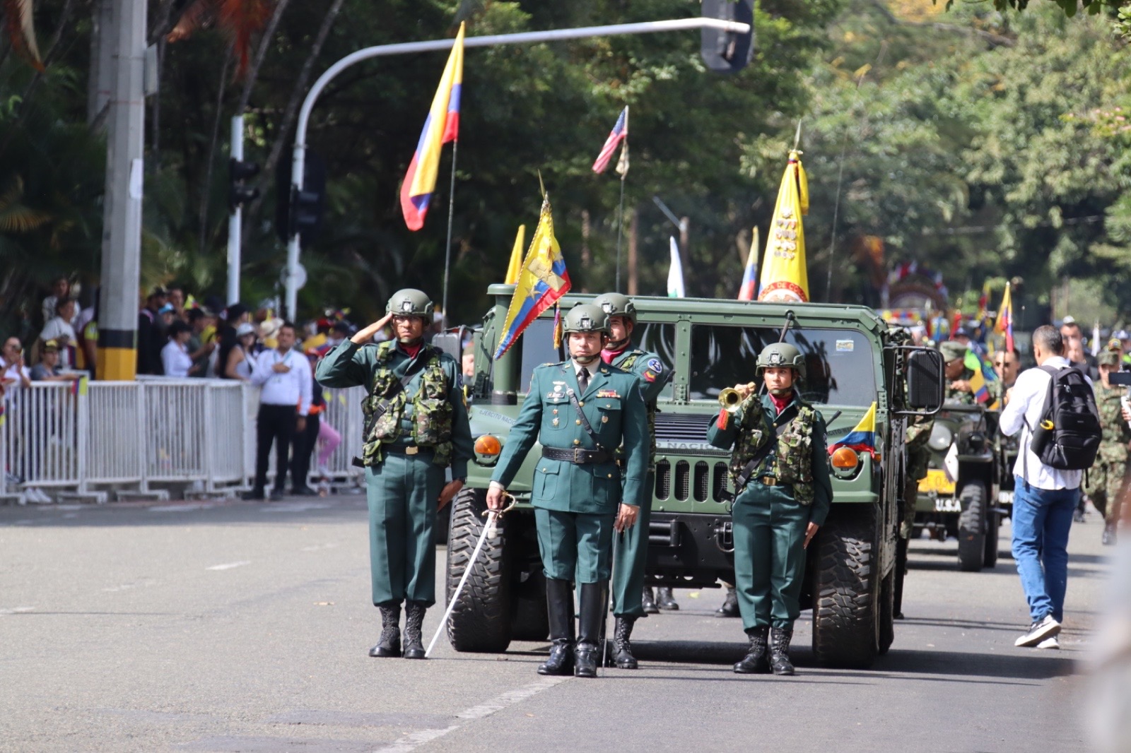 Ruta del desfile militar del 20 de julio en Tunja, Pasto, Bucaramanga, Cali, Medellín y más