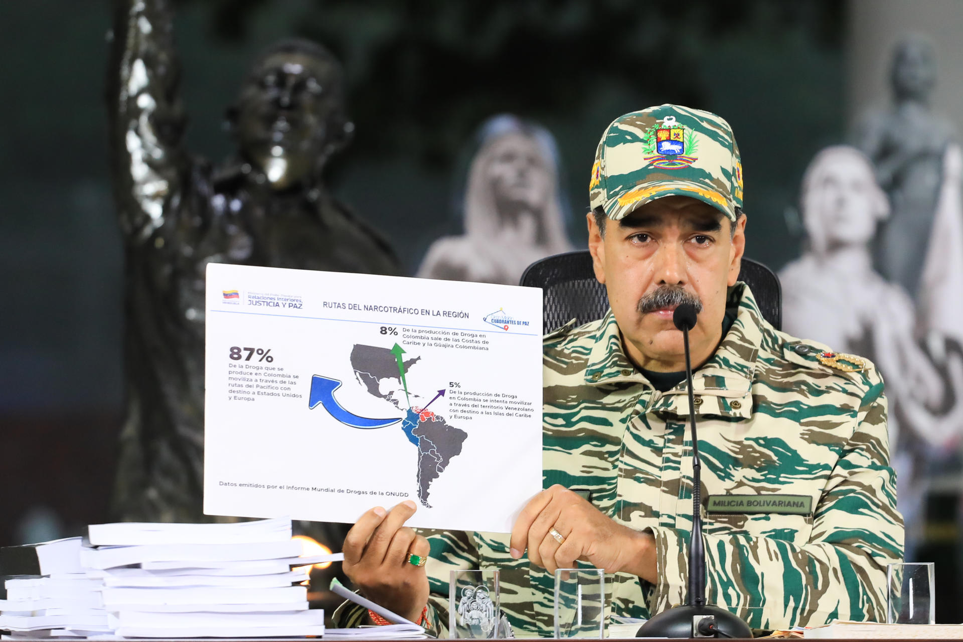 Maduro dice que diferencias con EE. UU. no justifican un conflicto militar
