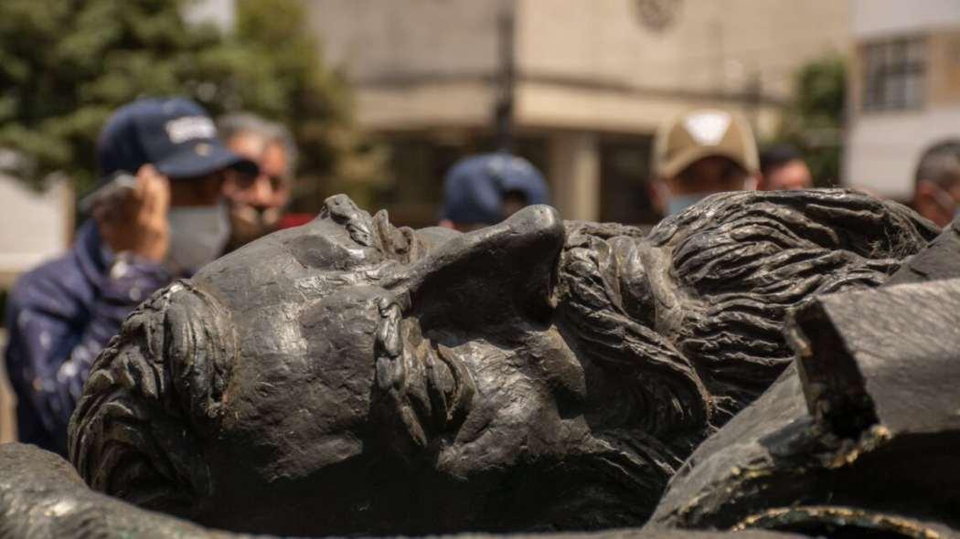 Estatua de Gonzalo Jiménez de Quesada será reubicada en el Museo de Bogotá