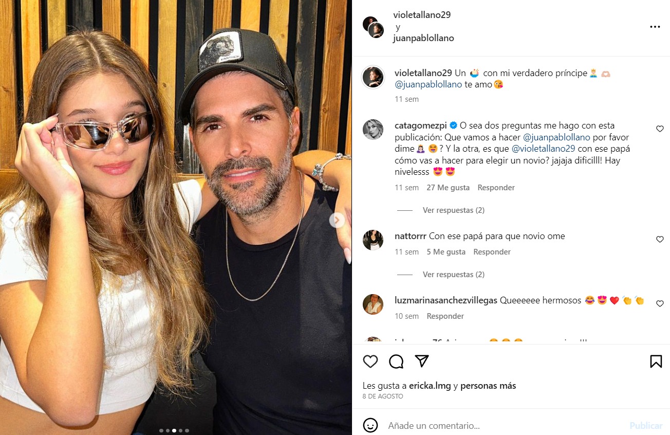 Ella es Violeta Llano, la hermosa hija de Juan Pablo Llano y Catalina Gómez