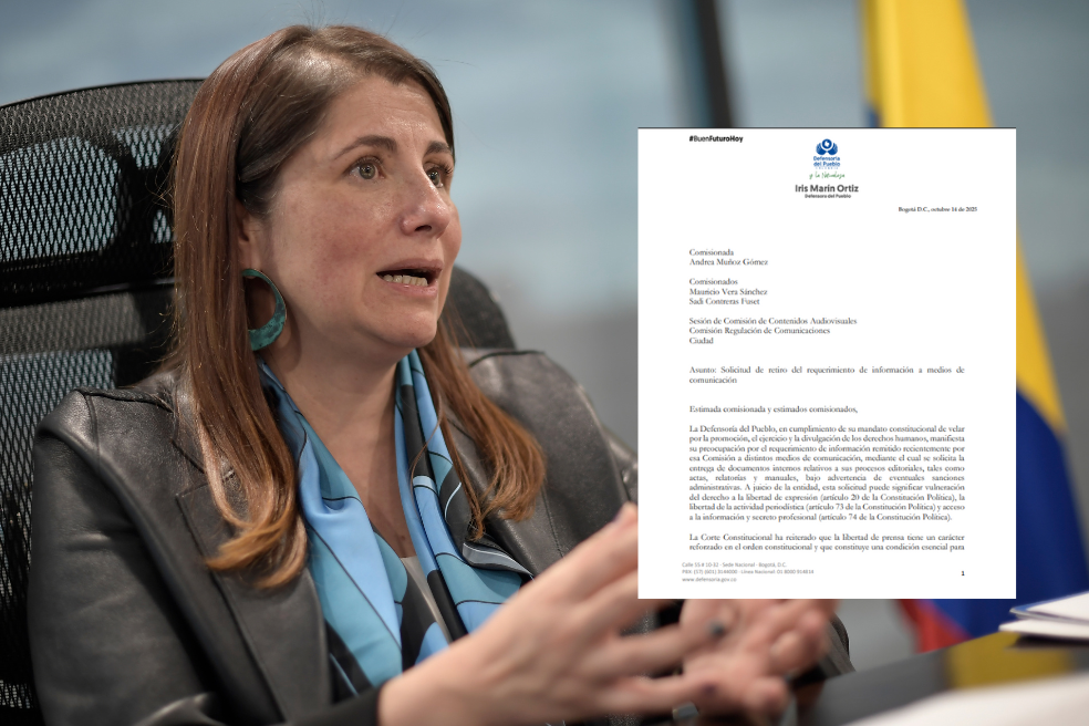 Defensoría pide a la CRC retirar requerimiento a medios por riesgo a la libertad de prensa