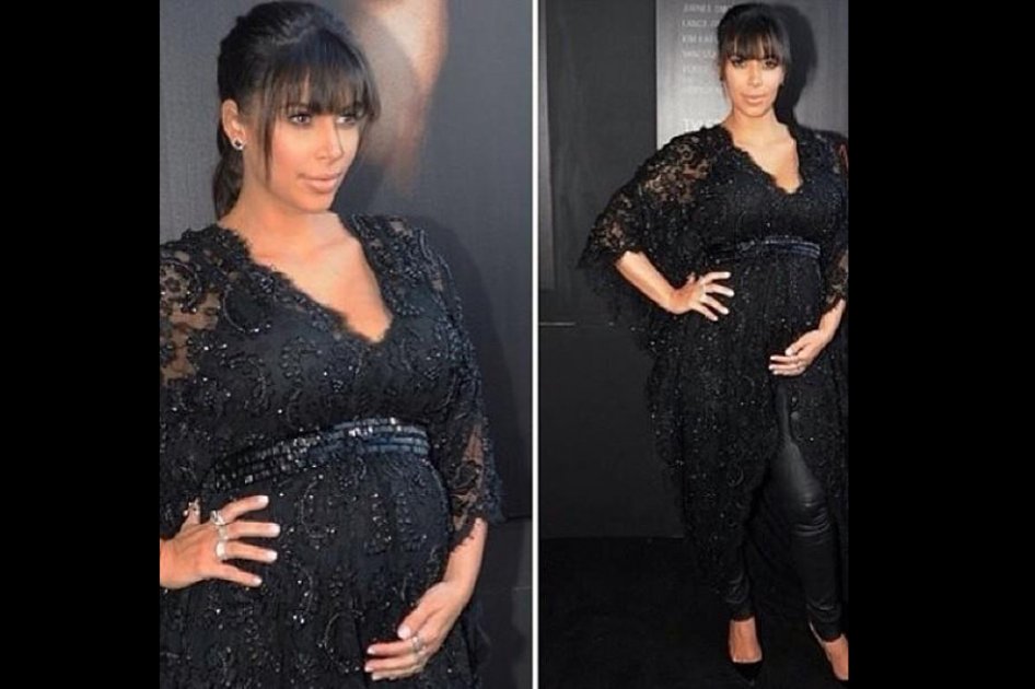 Kim Kardashian: embarazada y entaconada