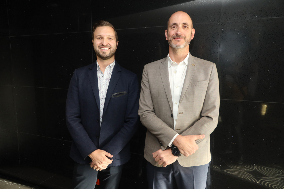 Felipe Cardenas Pte del consejo ILGTA y Gustavo LOvera Gte general W Bogotá