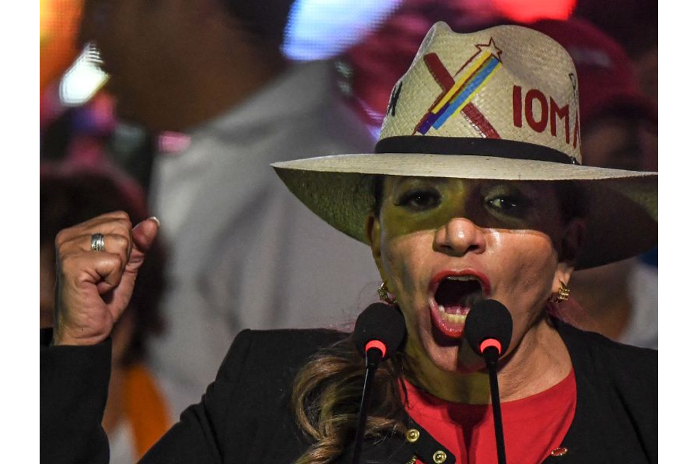 Xiomara Castro, candidata a la presidencia de Honduras; si gana, sería la primera mujer en la historia del país en ocupar ese cargo.
