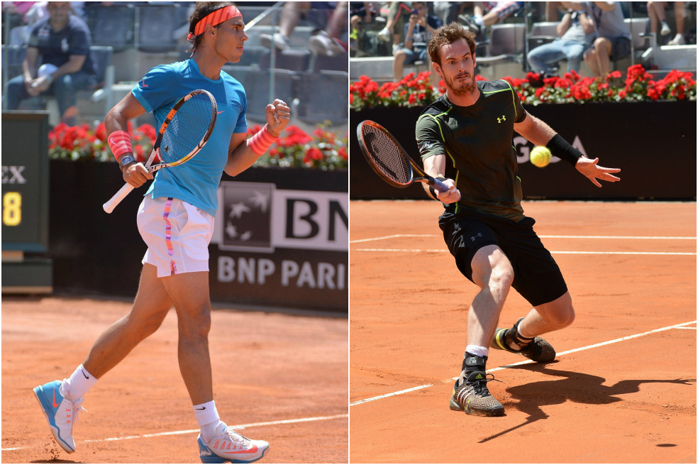 Nadal y Murray pasean por Roma