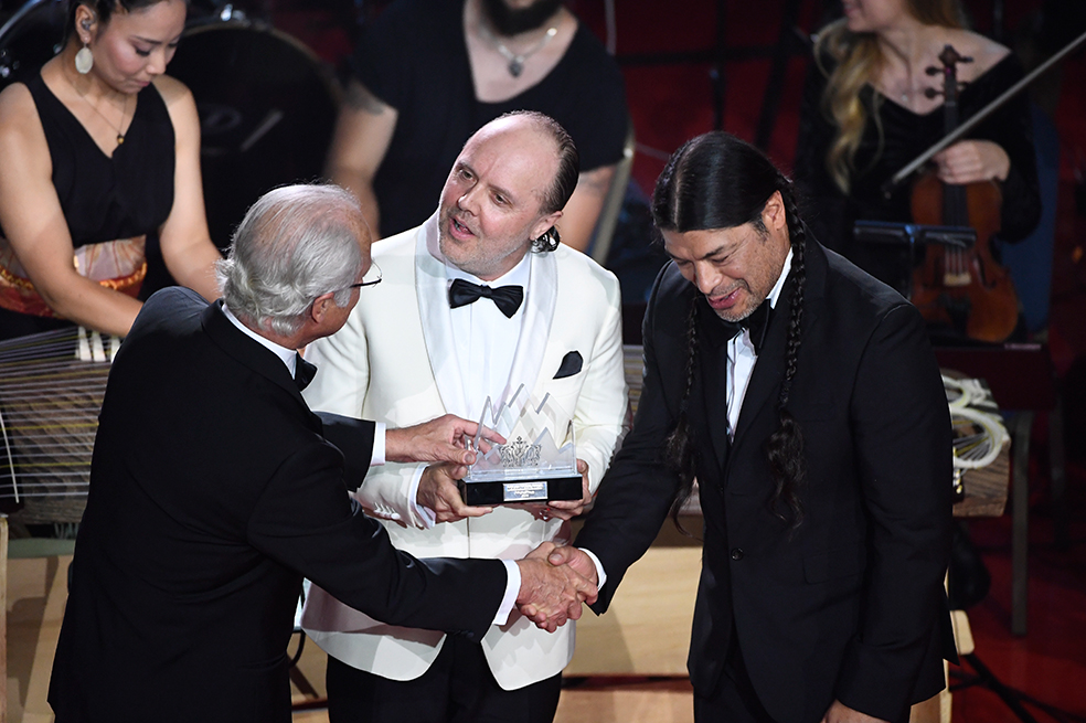 Rey de Suecia entrega a Metallica el Polar Prize, el Nobel de la Música