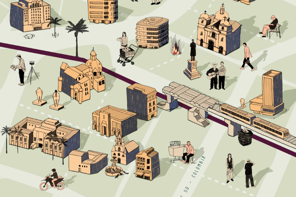 El mapa para perderse en el centro de Medellín