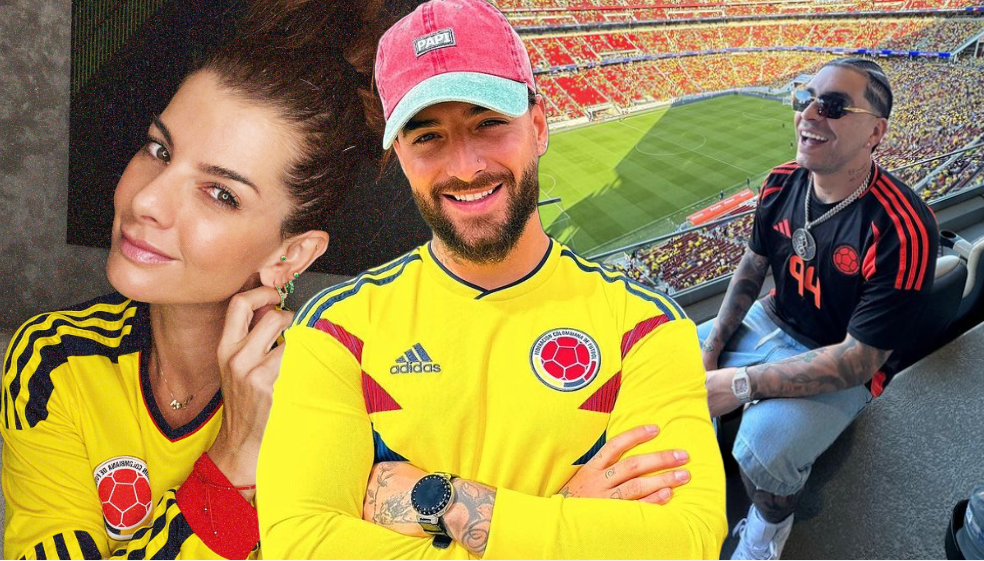 Maluma, Ryan Castro y otros famosos que apoyaron a la selección Colombia en la final