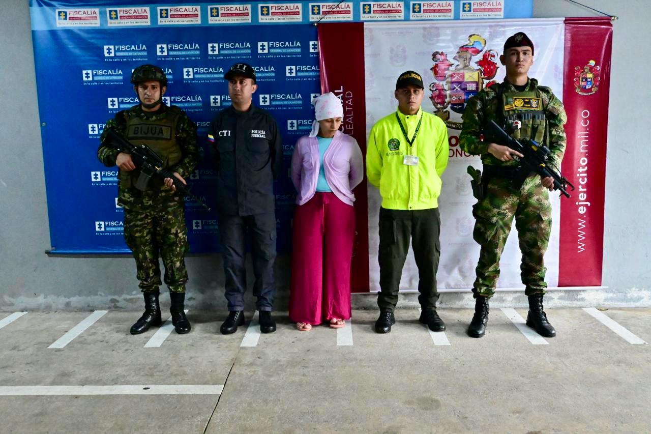 Capturan a alias Mabel, presunta líder de la estructura criminal Carolina Ramírez