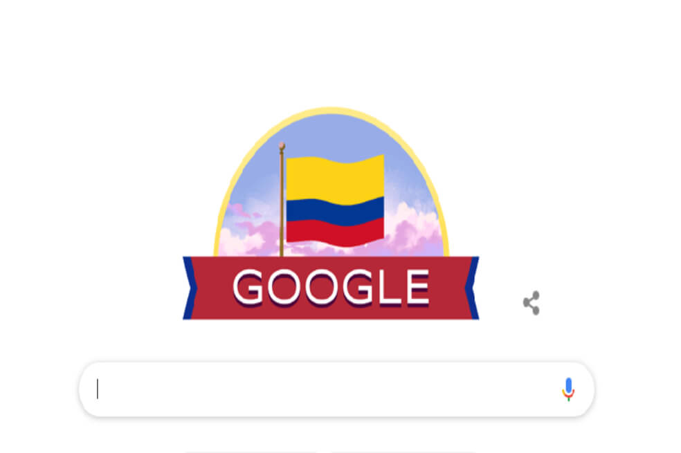 Con un doodle, Google celebra el Día de la Independencia de Colombia
