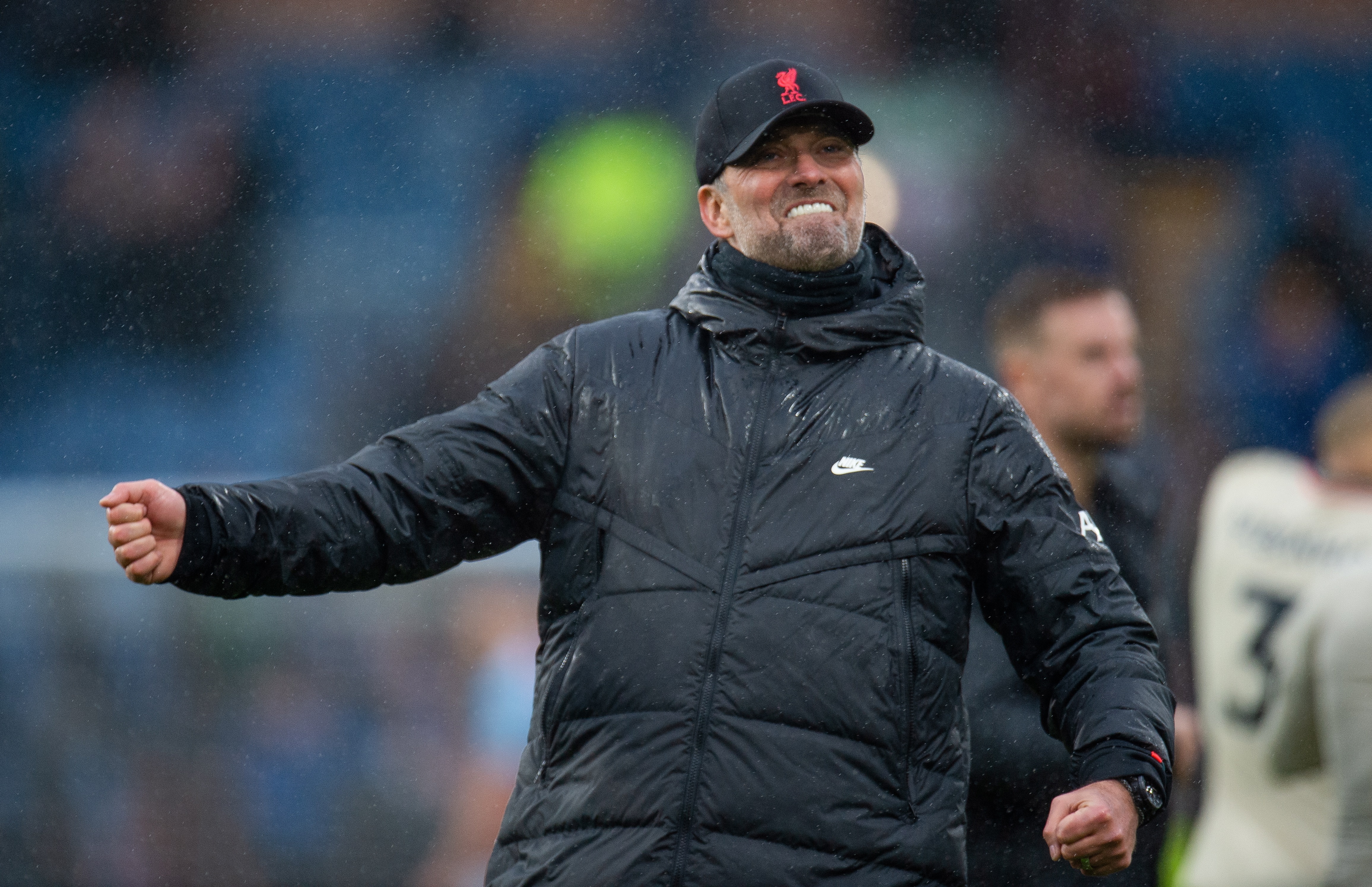 Burnley (United Kingdom), 13/02/2022.- Liverpool's manager Jurgen Klopp reacts during the English Premier League soccer match between Burnley FC and Liverpool FC at Turf Moor, Burnley, Britain, 13 February 2022 (Reino Unido) EFE/EPA/PETER POWELL EDITORIAL USE ONLY. No use with unauthorized audio, video, data, fixture lists, club/league logos or 'live' services. Online in-match use limited to 120 images, no video emulation. No use in betting, games or single club/league/player publications.