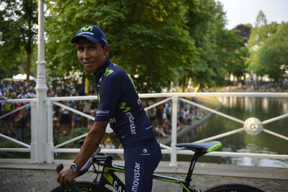 Nairo Quintana será el líder del equipo Movistar en el Tour de Francia. Foto: AFP
