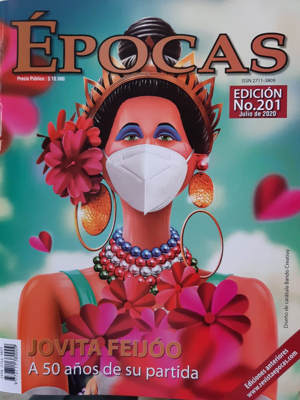 A 50 años de la muerte de Jovita Feijóo, la reina (sin corona y con tapabocas) de Cali