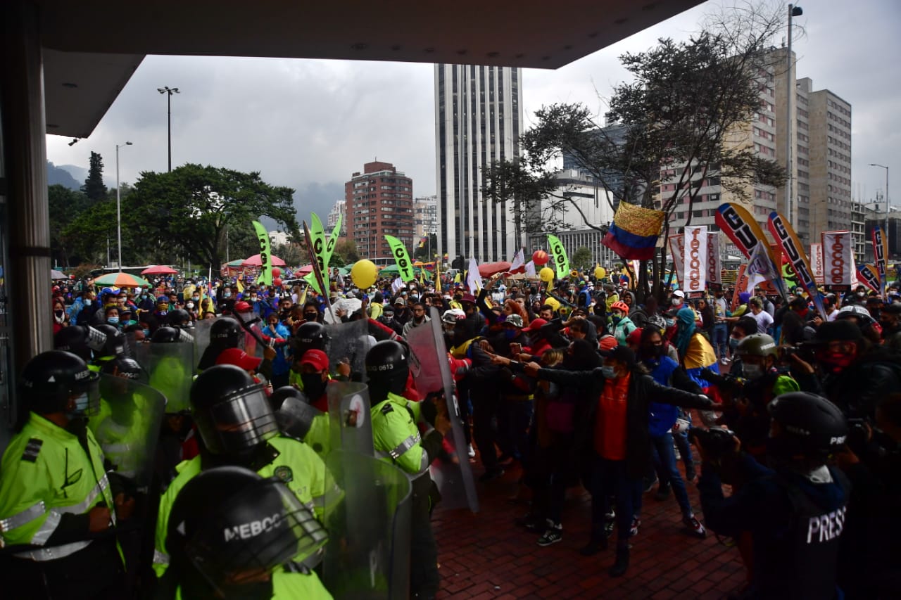 El punto de mayor concentración fue en el Hotel Tequendama.