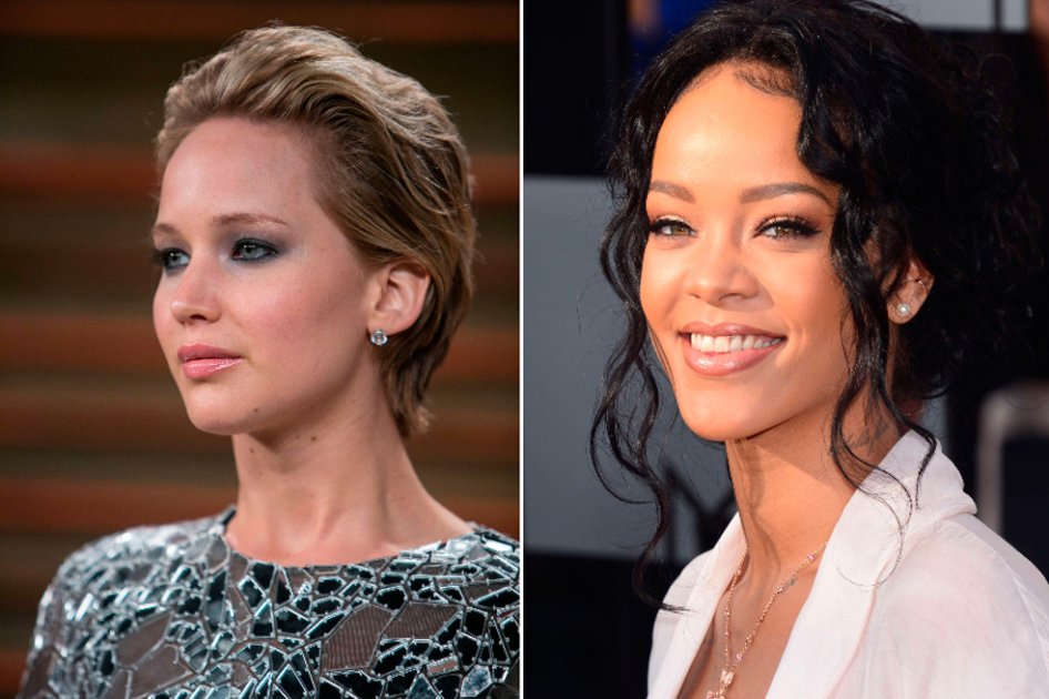 Jennifer Lawrence y Rihanna.