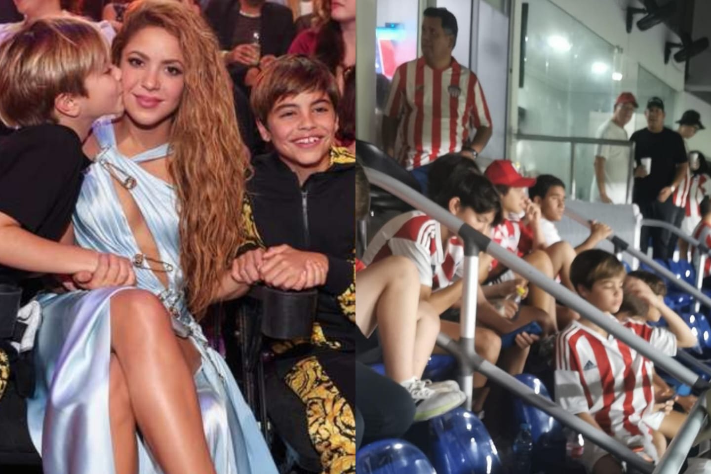 Milan, hijo de Shakira y Piqué, estuvo en el Metropolitano con camiseta de Junior