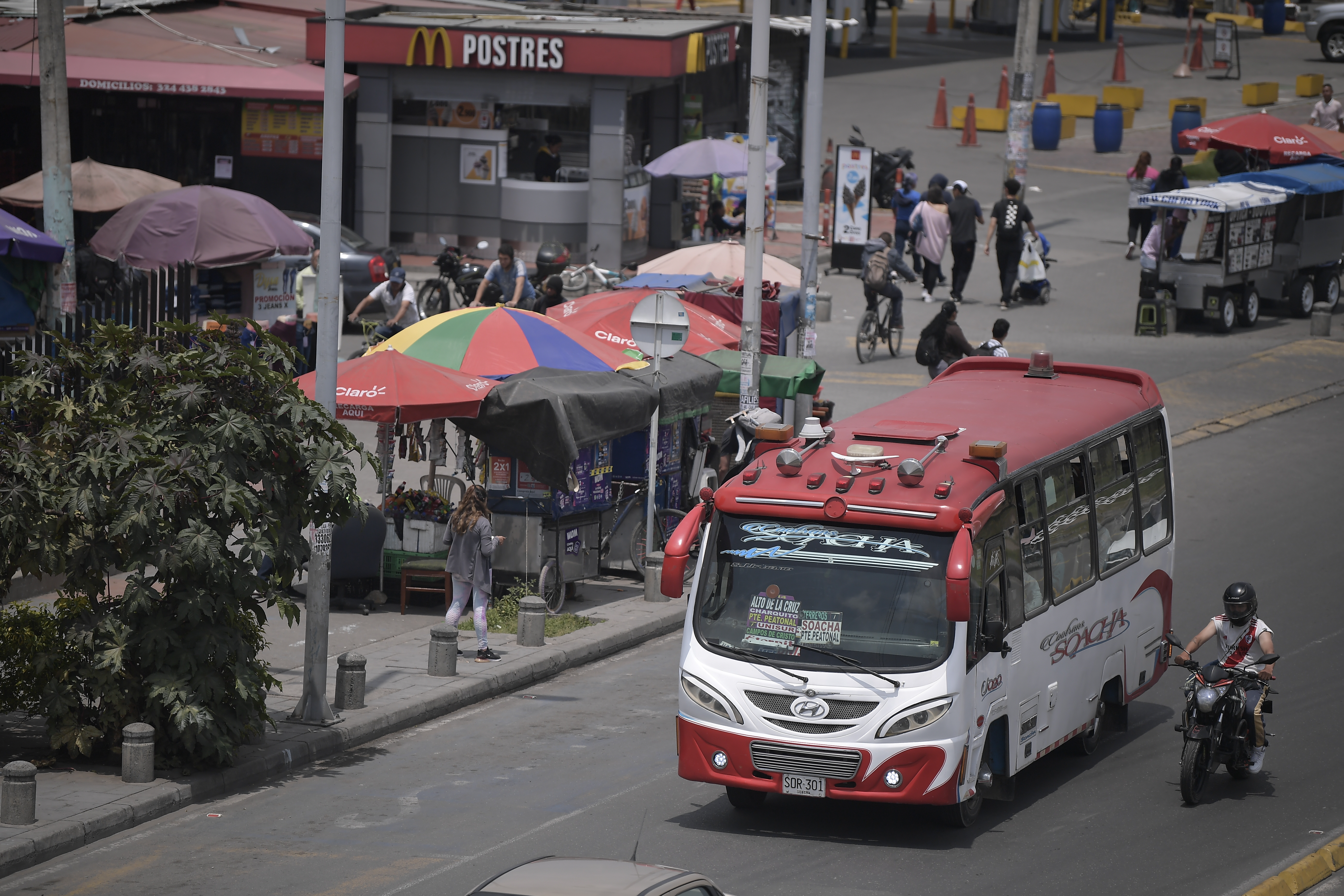 Varios conductores tuvieron que guardar sus carros ante las extorsiones en Soacha