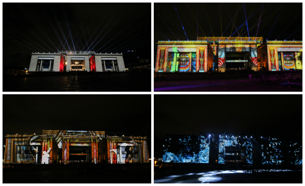 Imágenes: así fue el show de luces Lyon en la Plaza de Bolívar