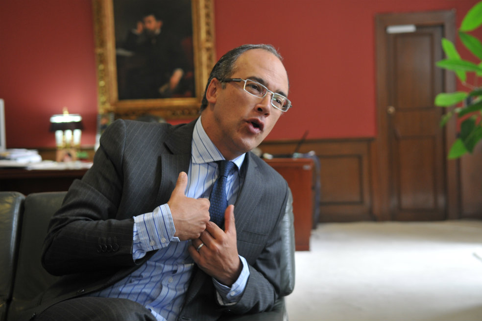 Juan Carlos Echeverry, presidente de Ecopetrol, dijo que a pesar del debilitamiento de los precios del crudo la empresa mostró resultados positivos. / Archivo