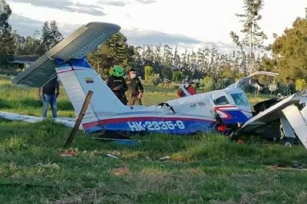 Caída de una avioneta en Ubaté deja tres muertos y un herido