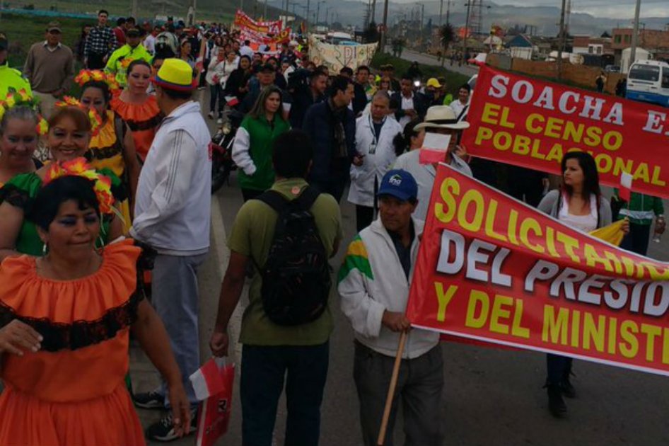 Habitantes de Soacha marchan para rechazar ‘abandono estatal’