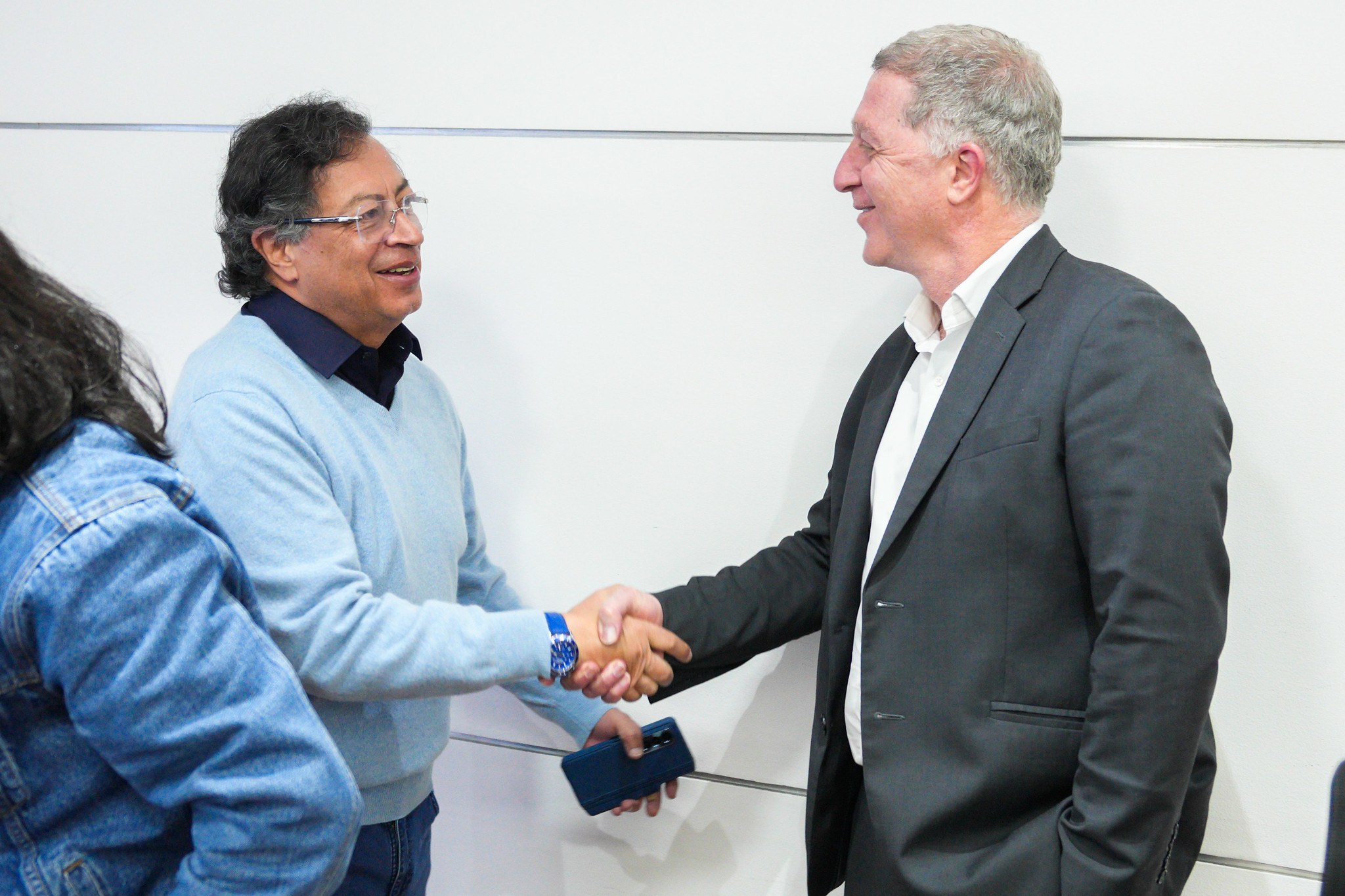Gustavo Petro y Saúl Kattan