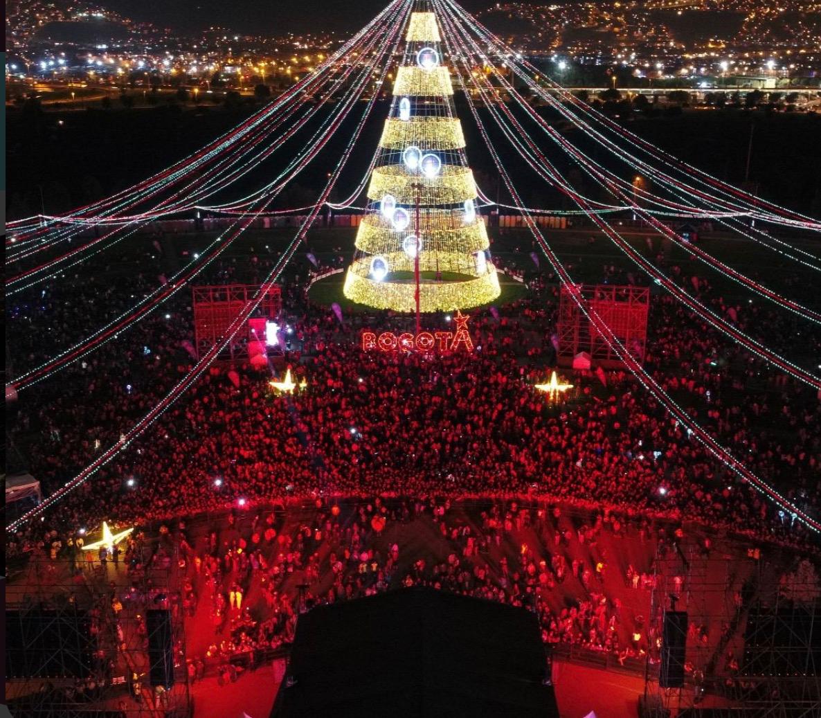 Gran encendido navideño en el Tunal, evento de la Alcaldía de Bogotá