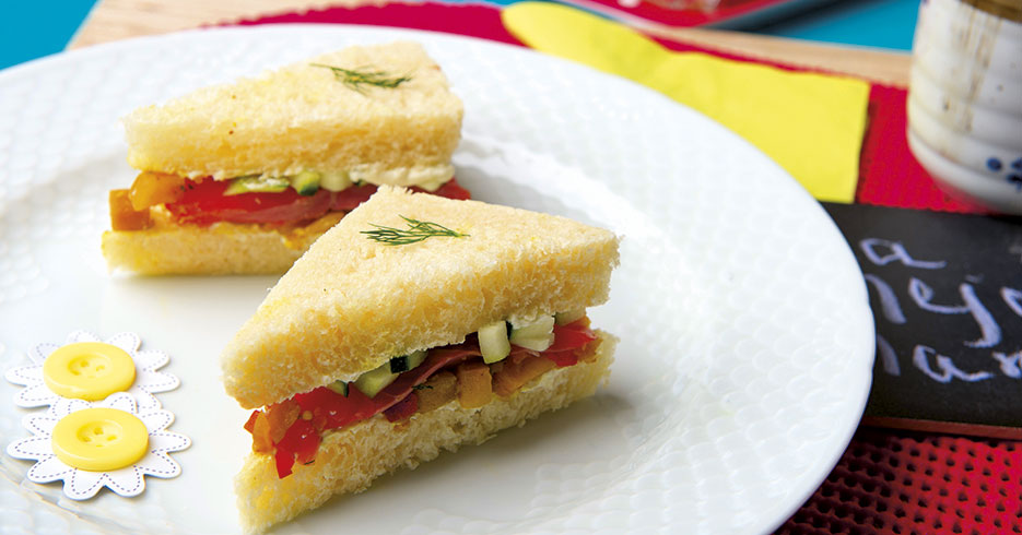 Receta del día: Minisánduches de trucha ahumada