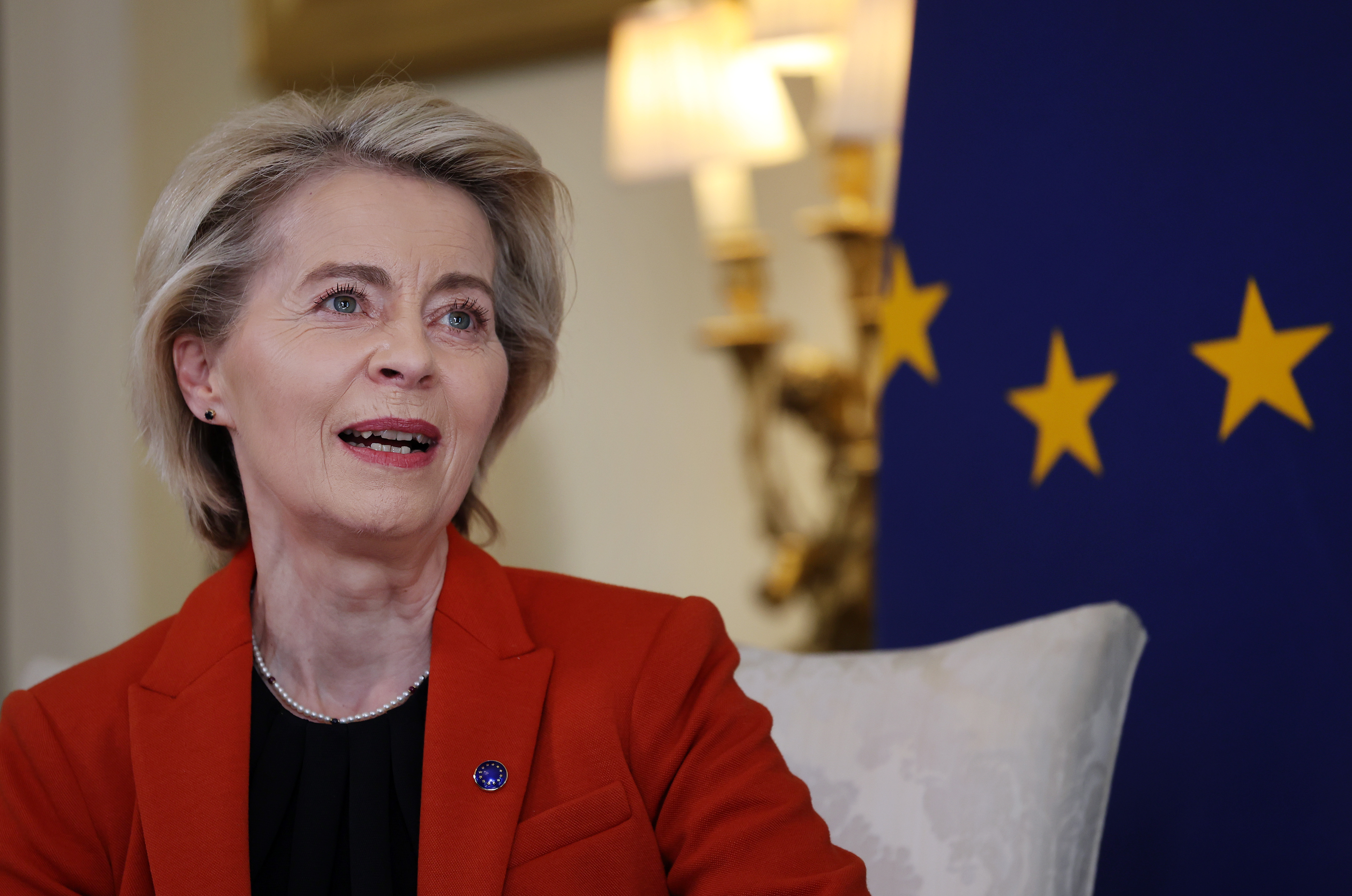 Ursula von der Leyen Photographer: Andy Rain/EPA/Bloomberg