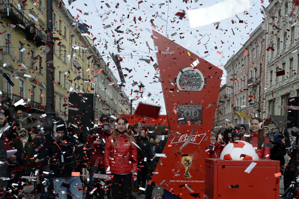 Fiesta en Rusia a falta de 100 días para la inauguración del Mundial