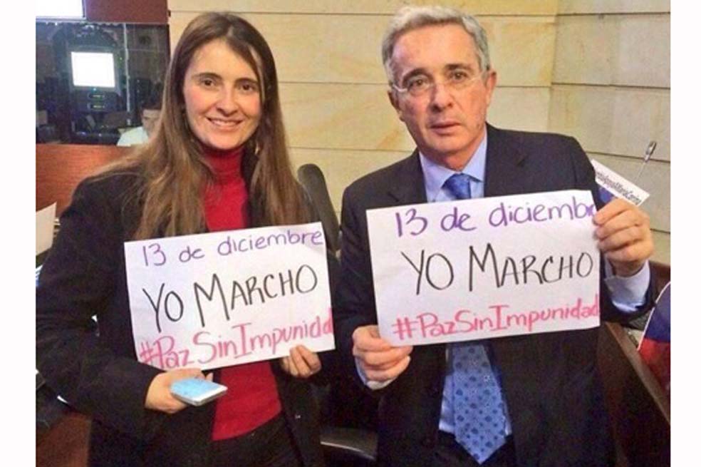 La marcha contra el proceso de paz