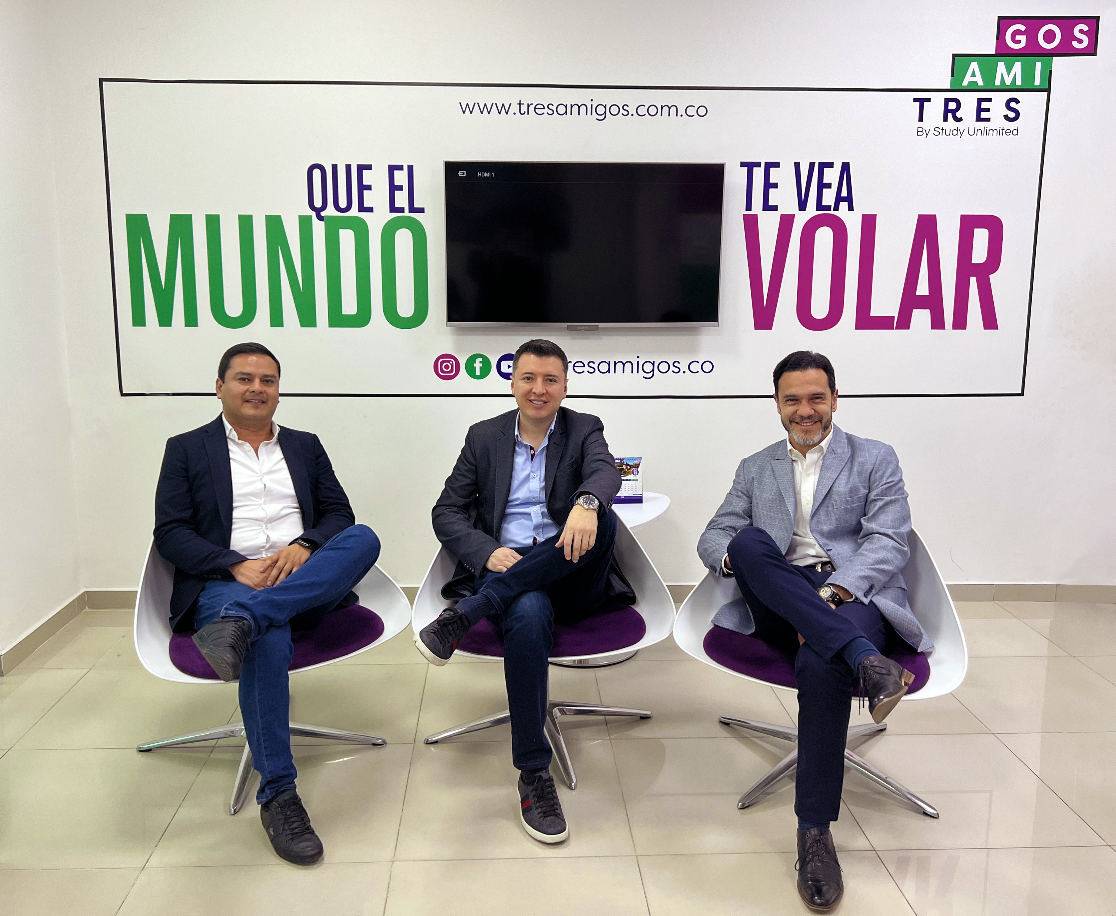 Mauricio Gutiérrez, Juan Pablo Arturo y Javier Ávila, co-creadores de Tres Amigos.