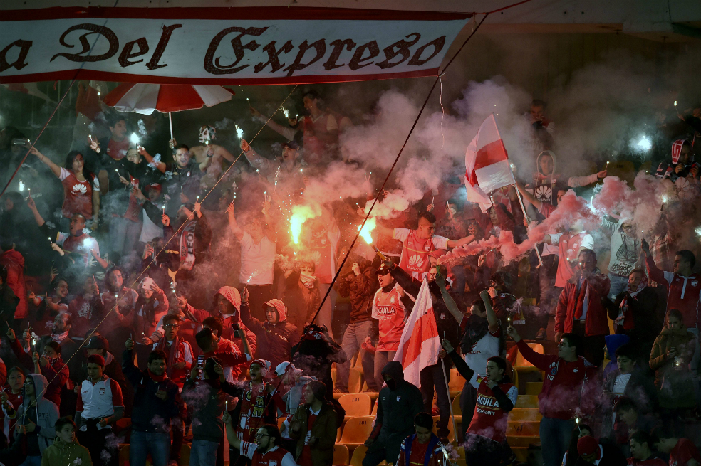Hinchas de Independiente Santa Fe. / AFP