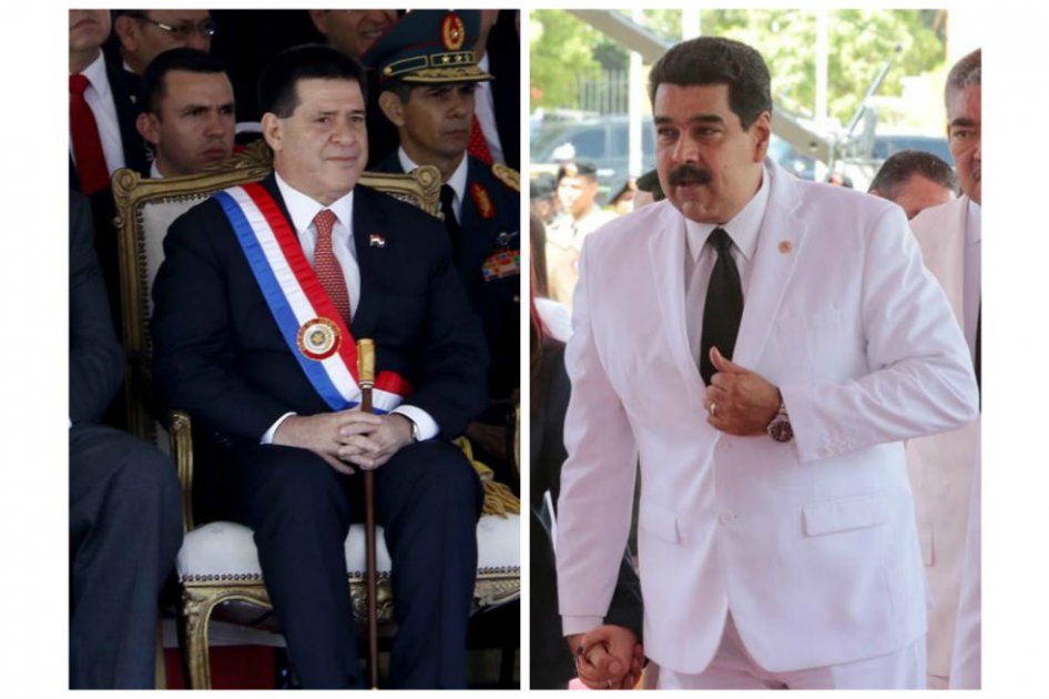 El presidente paraguayo Horacios Cartes y su homólogo venezolano Nicolás Maduro. / EFE