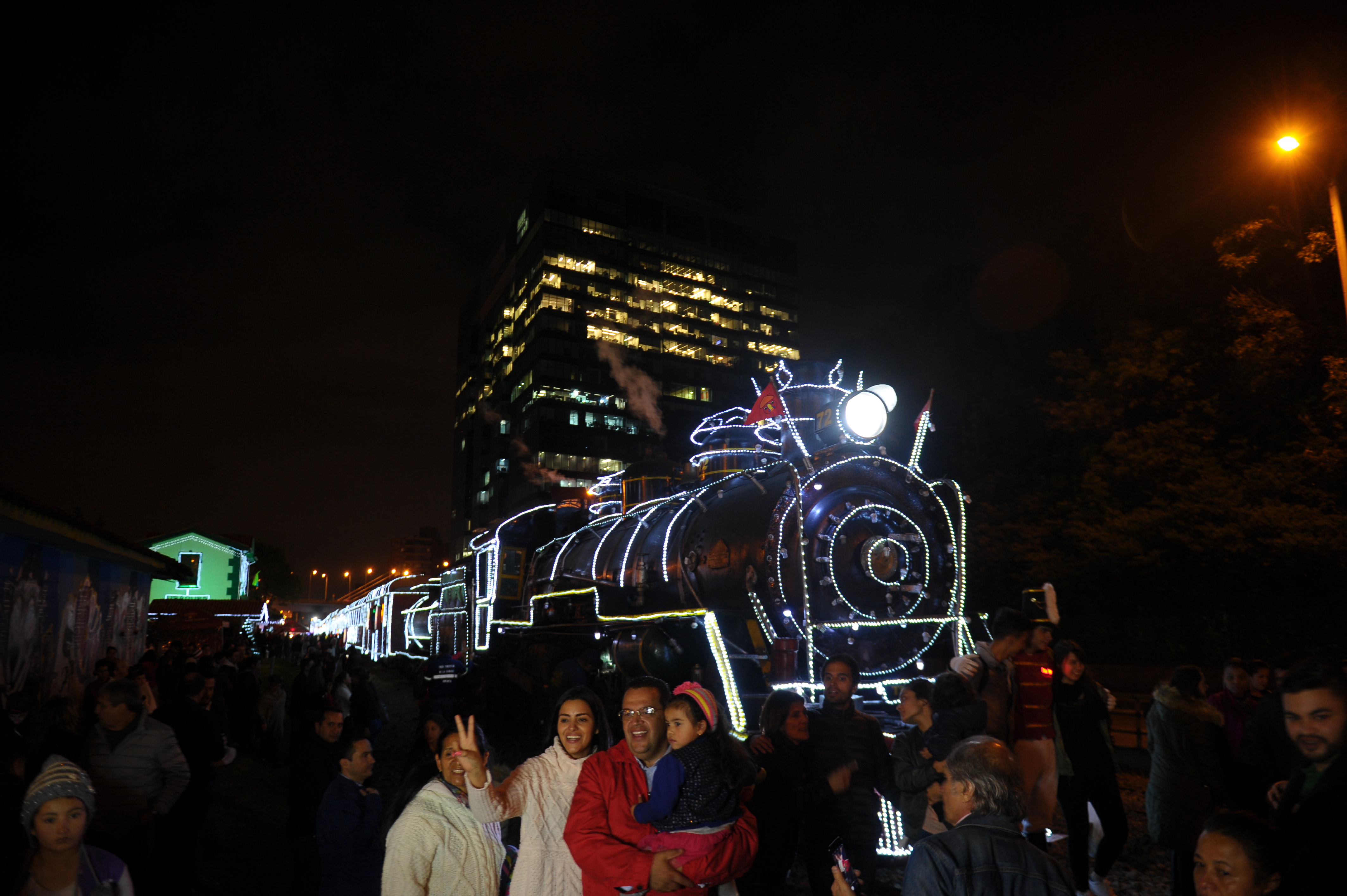 Alumbrado navideño por las calles de Bogotá.