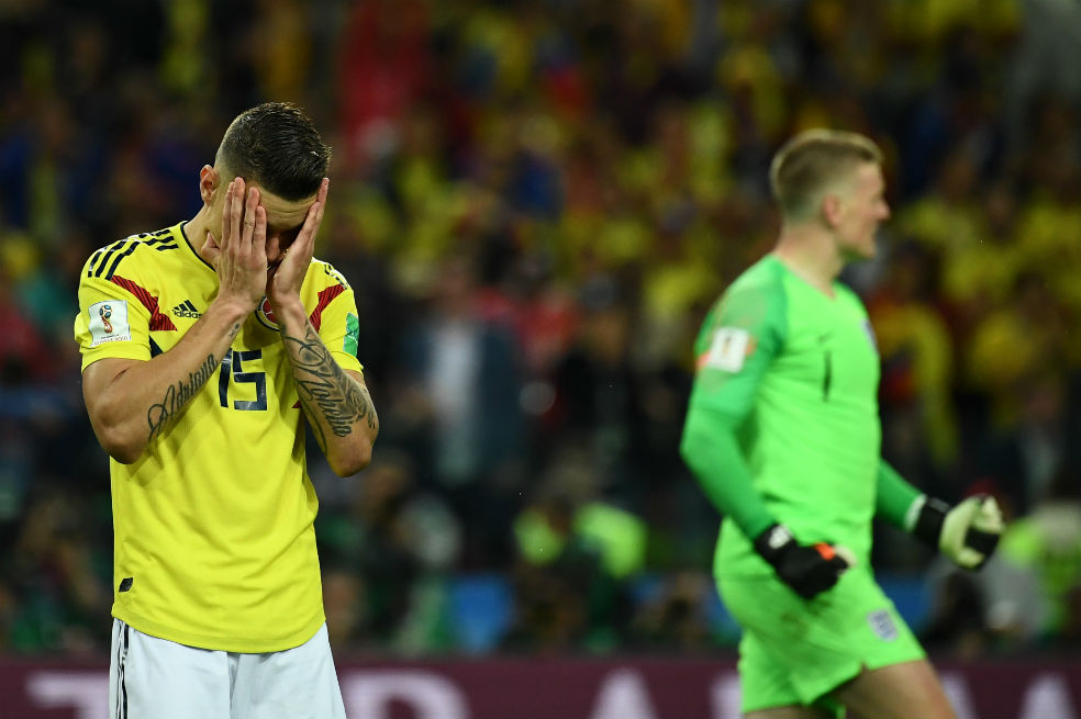 Colombia perdió ante Inglaterra y quedó eliminada de Rusia 2018
