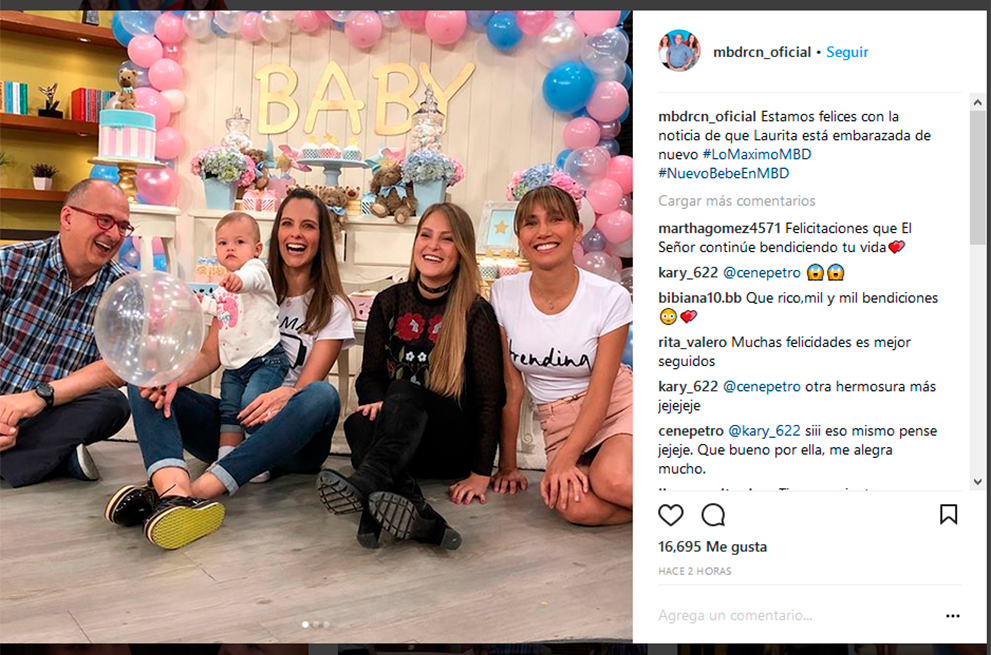 Laura Acuña espera su segundo hijo