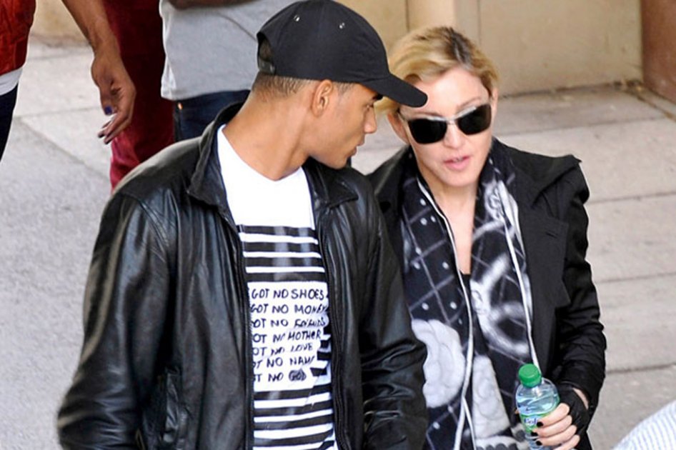 Madonna con su exnovio Brahim Zaibat.