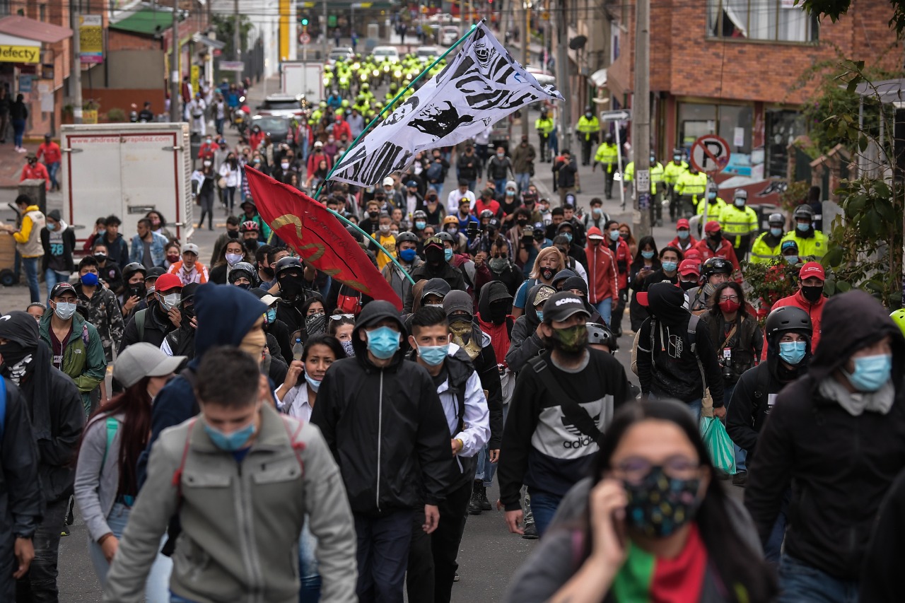 Joven fue herido en un ojo durante manifestaciones en Bogotá