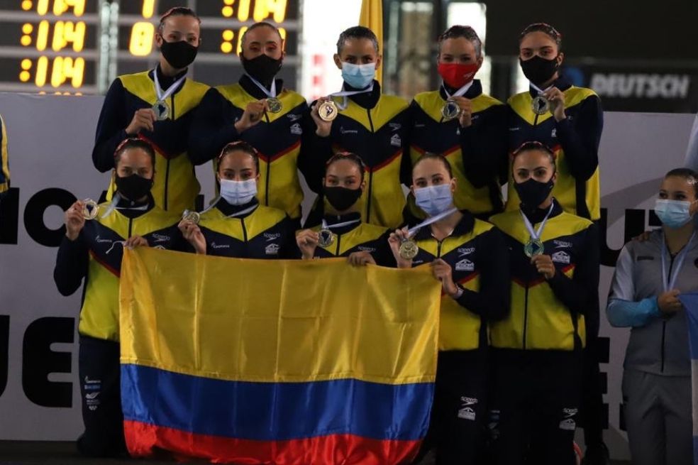 ¡Campeones! Colombia primera en el medallero del Suramericano de natación